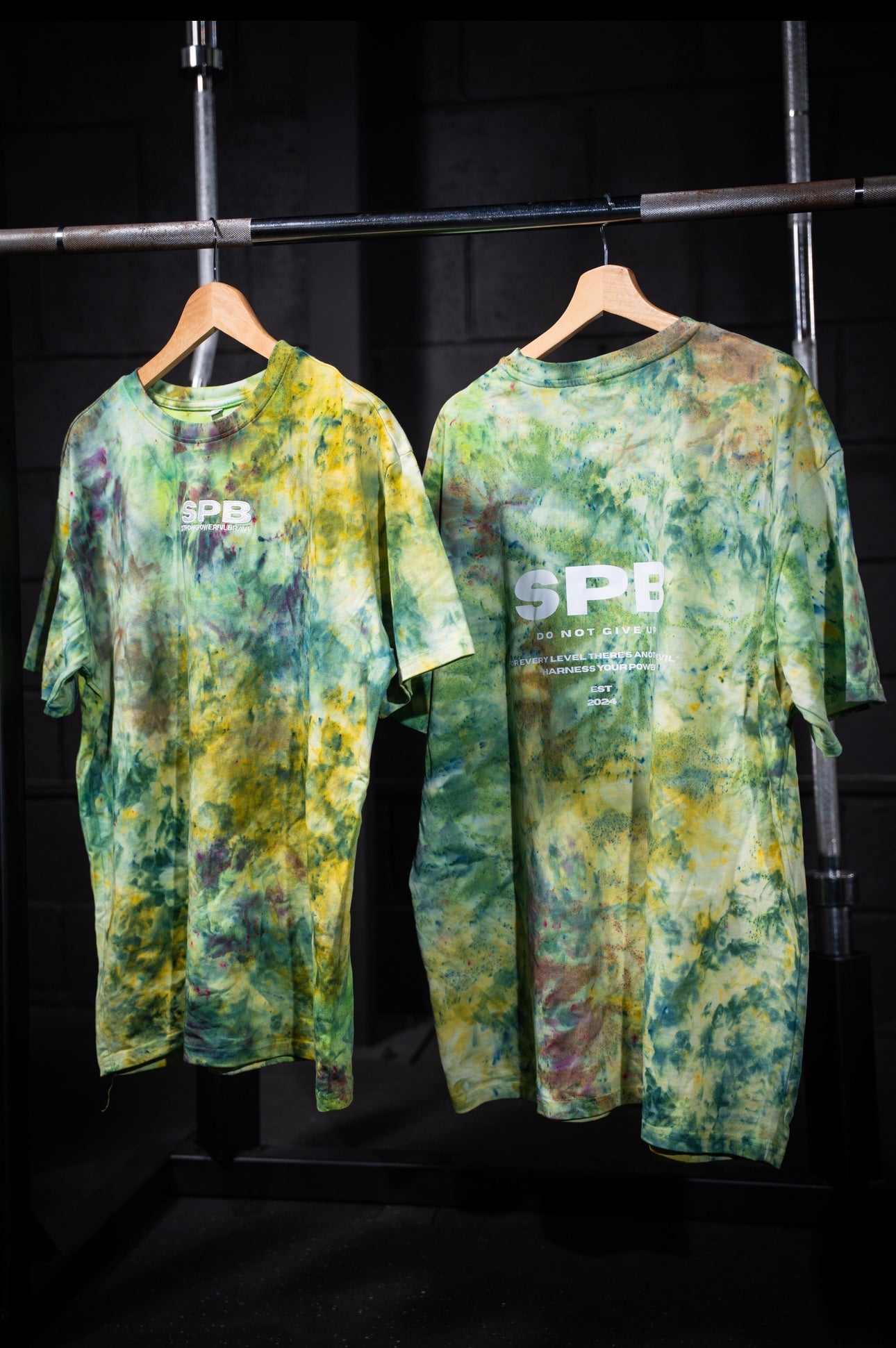 Bespoke Tie Dye SPB Hoodie - Woodland Green