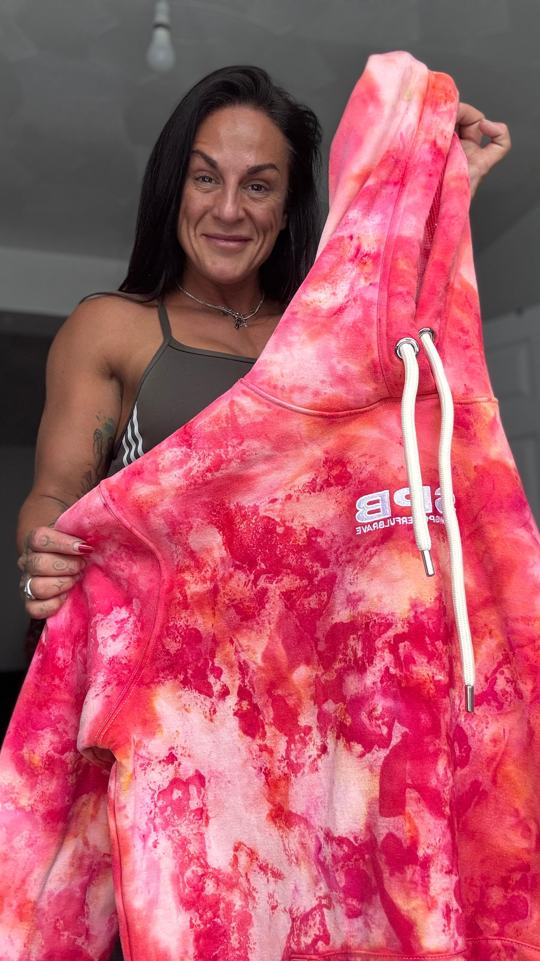 Pink Rain - Bespoke Tie Dye SPB Oversize Hoodie