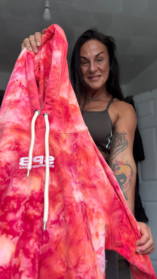 Pink Rain - Bespoke Tie Dye SPB Oversize Hoodie