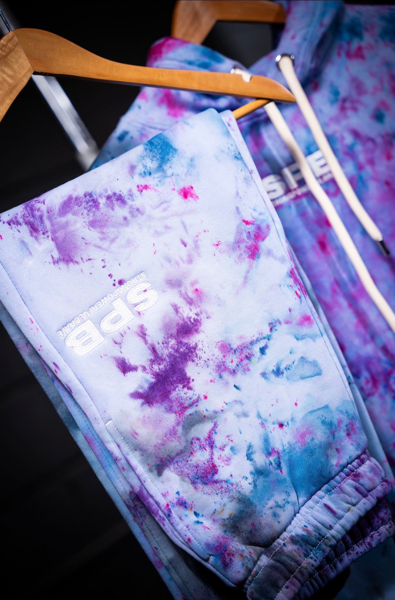 Purple Rain- Bespoke Tie Dye Over Size Bottoms