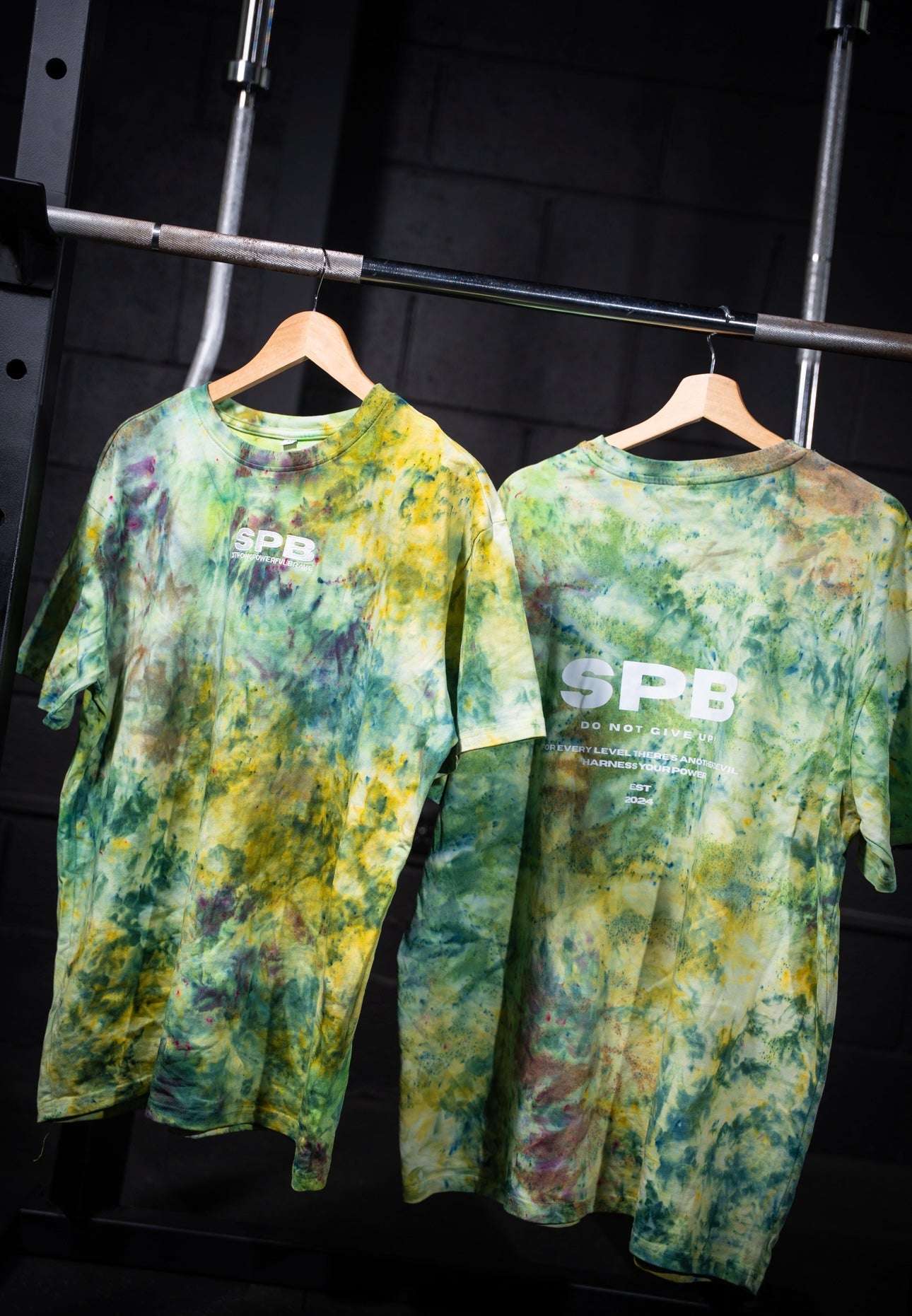 Bespoke Tie Dye SPB Hoodie - Woodland Green