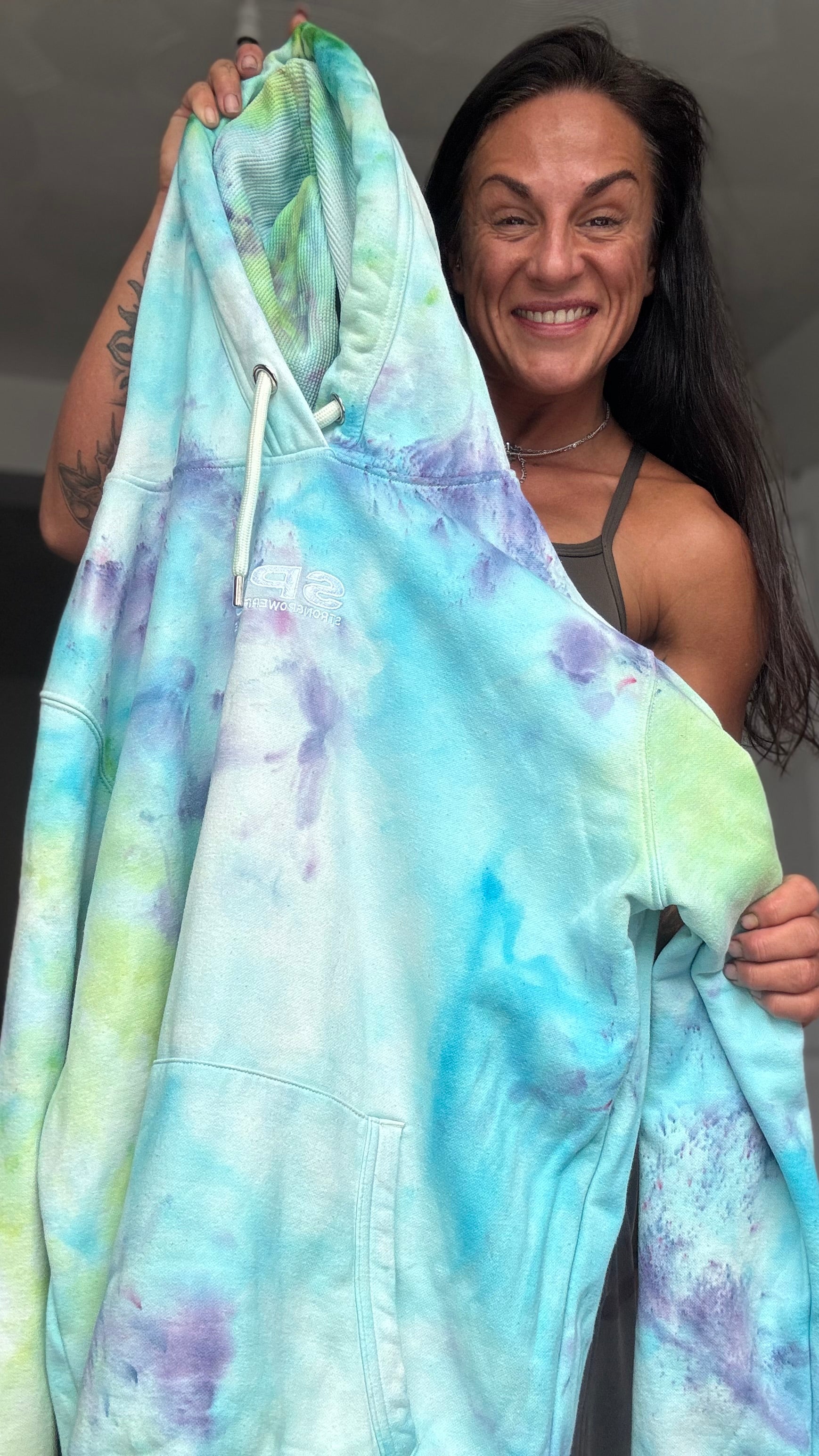 Light skies - Bespoke Tie Dye SPB Oversize Hoodie