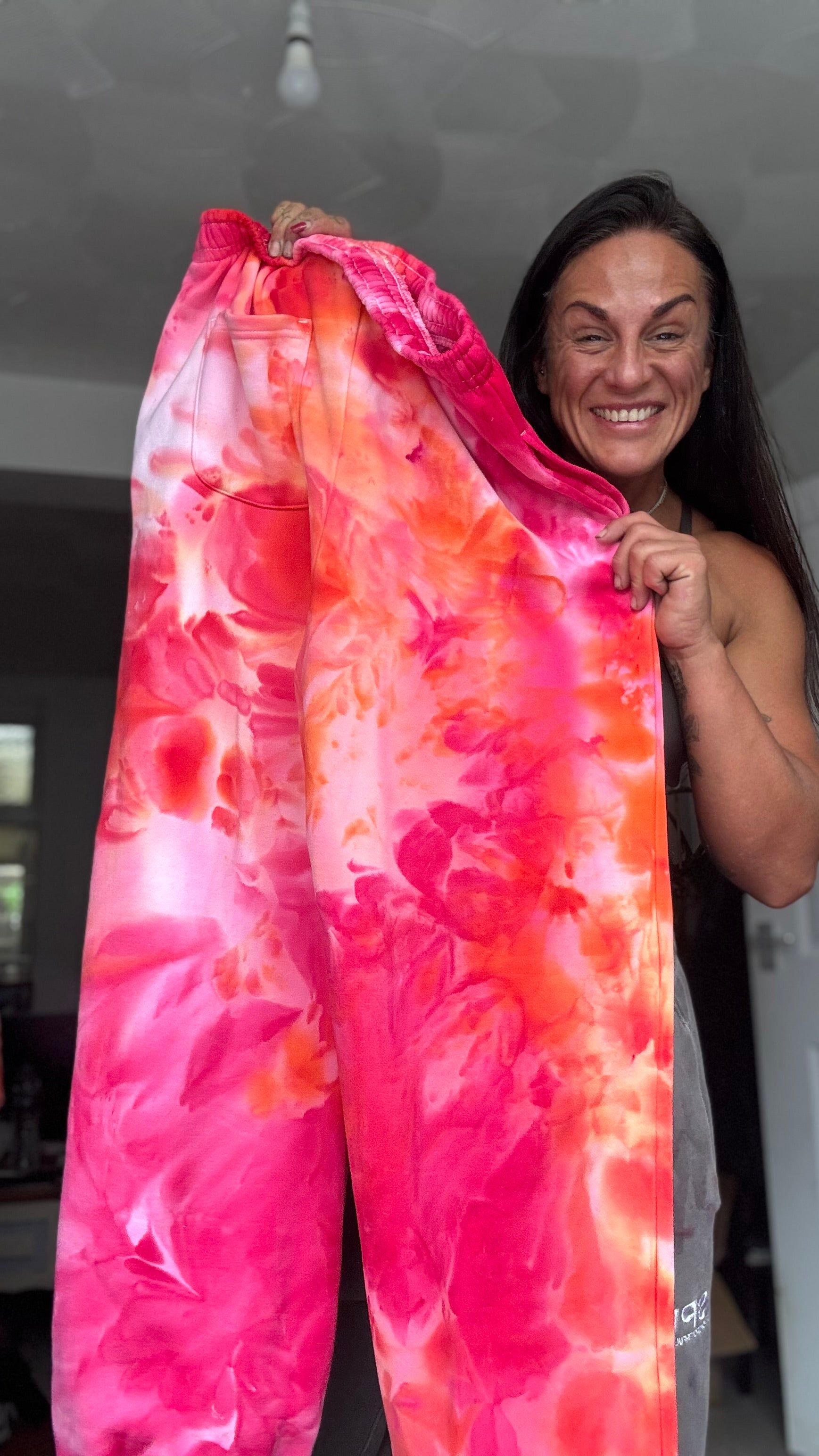 Phoenix Fire - Bespoke Tie Dye Over Size Bottoms