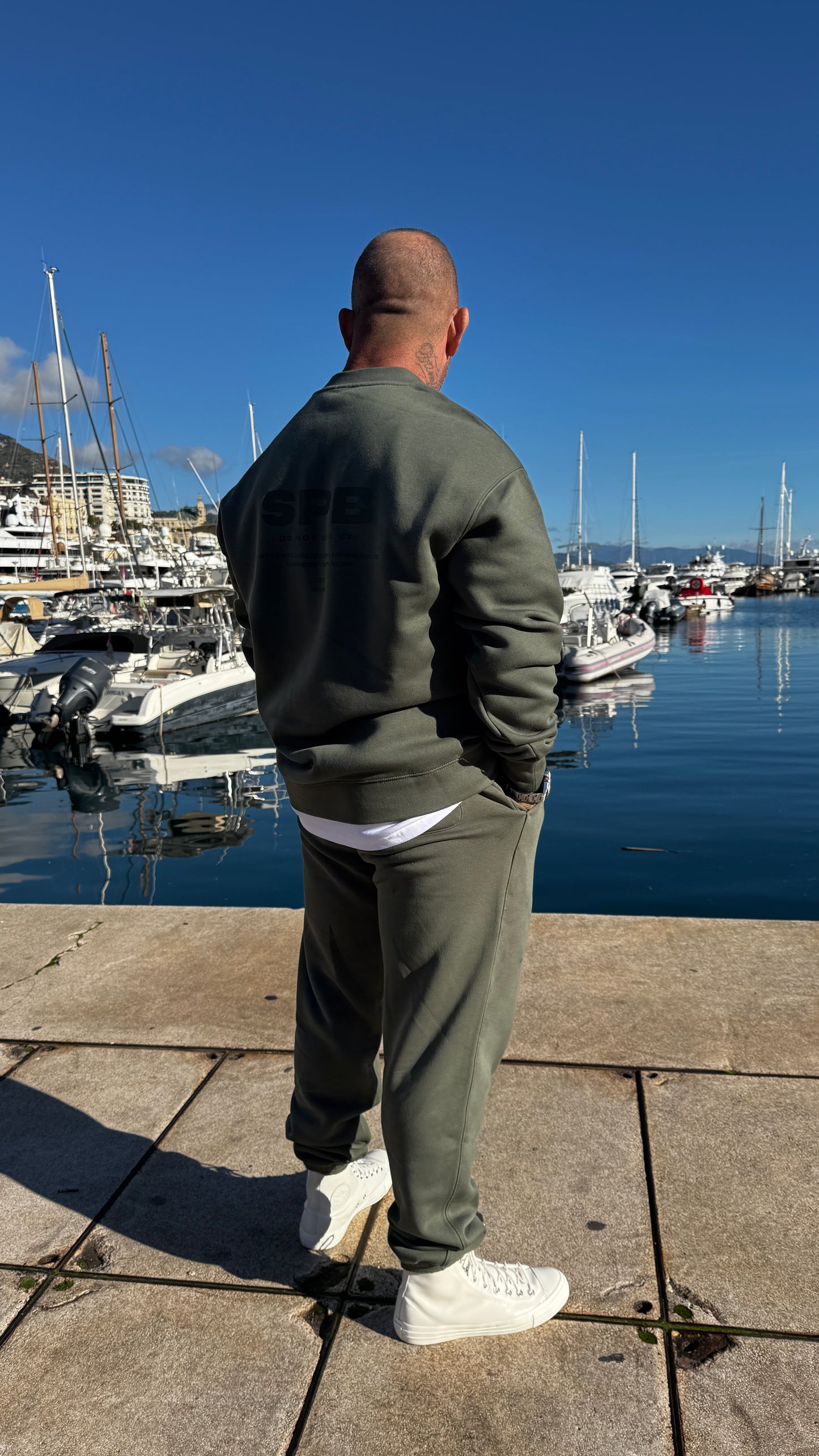 Olive Crew Set | Limited Edition Oversized Streetwear | Strong Powerful Brave