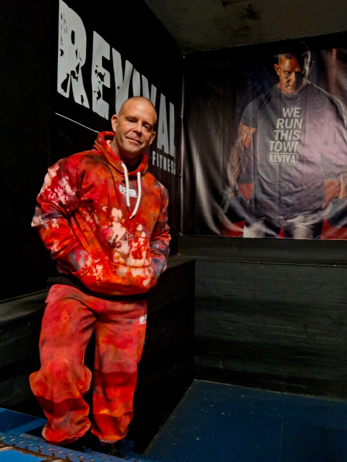 The Red One- Bespoke Tie Dye Over Size Bottoms